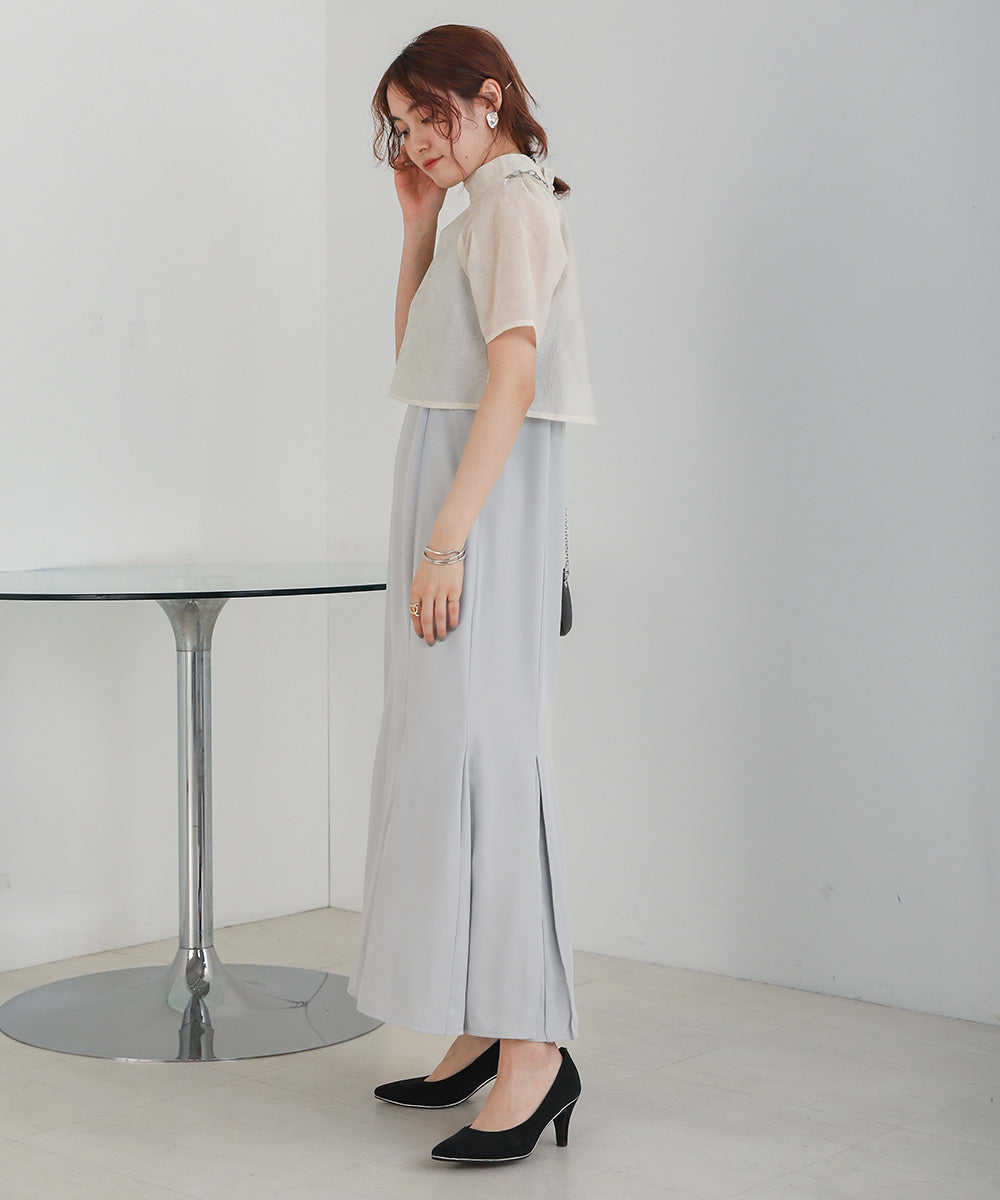 レースブラウス＋キャミワンピースセット