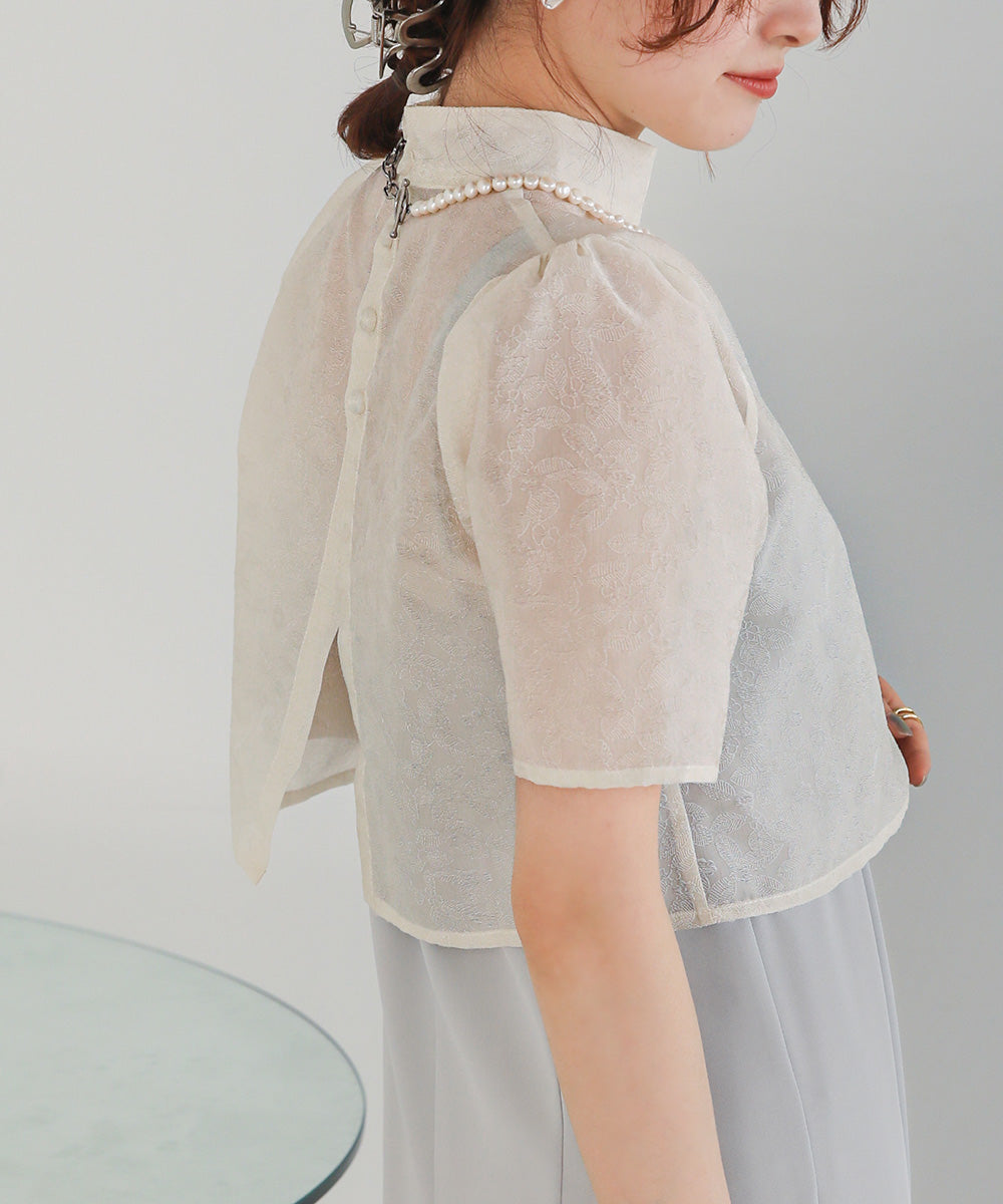 レースブラウス＋キャミワンピースセット