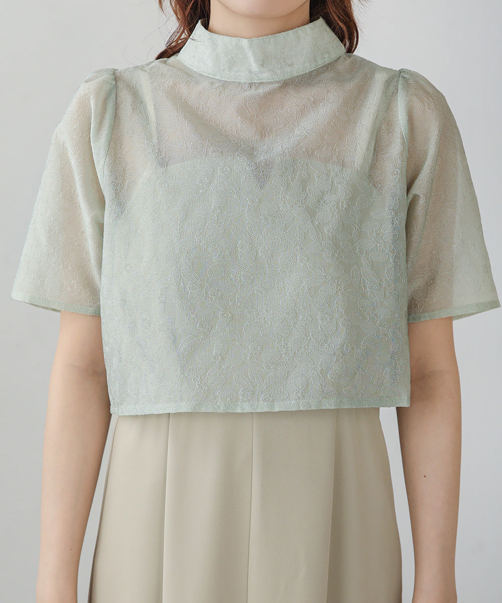 レースブラウス＋キャミワンピースセット