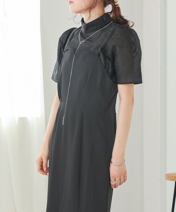 レースブラウス＋キャミワンピースセット