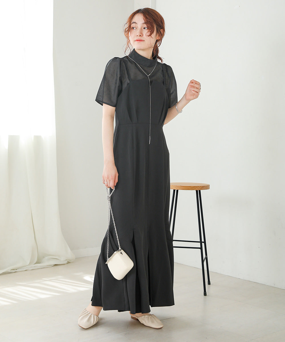 レースブラウス＋キャミワンピースセット