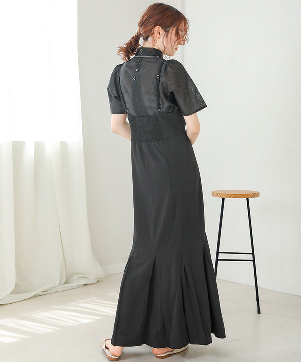 レースブラウス＋キャミワンピースセット