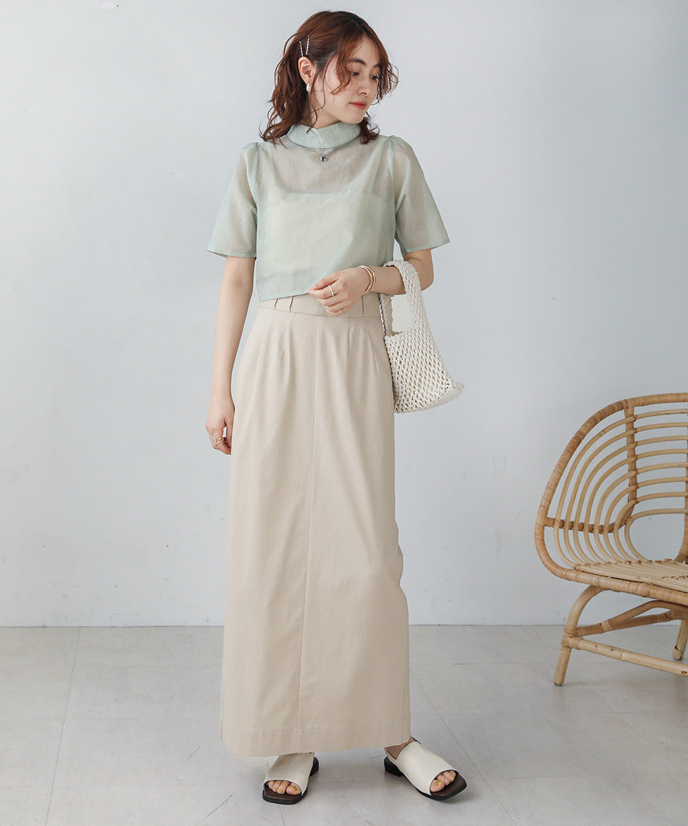 レースブラウス＋キャミワンピースセット