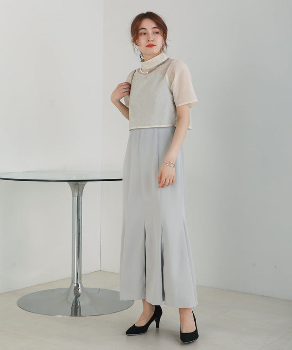 レースブラウス＋キャミワンピースセット