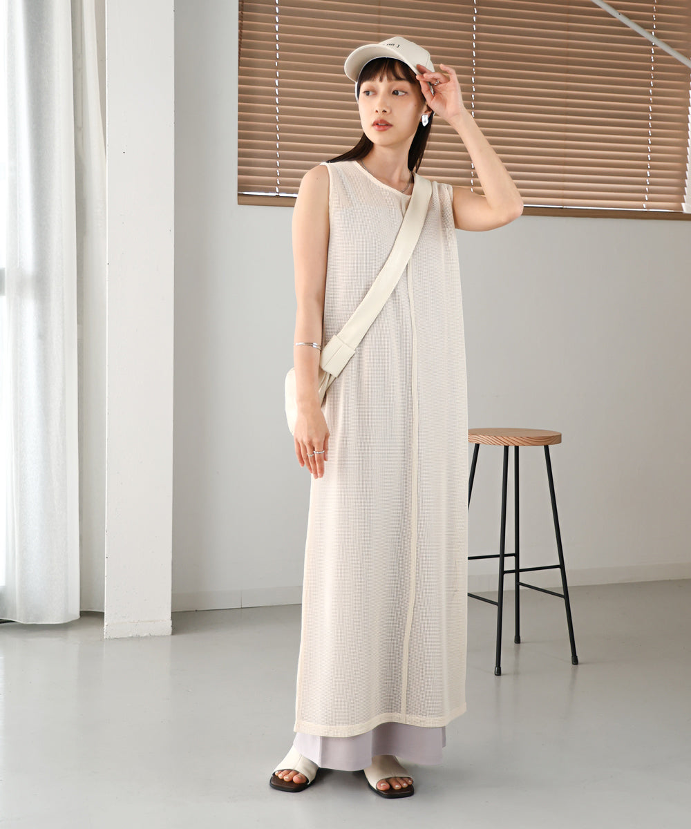 Bab メッシュ＋キャミワンピースセット