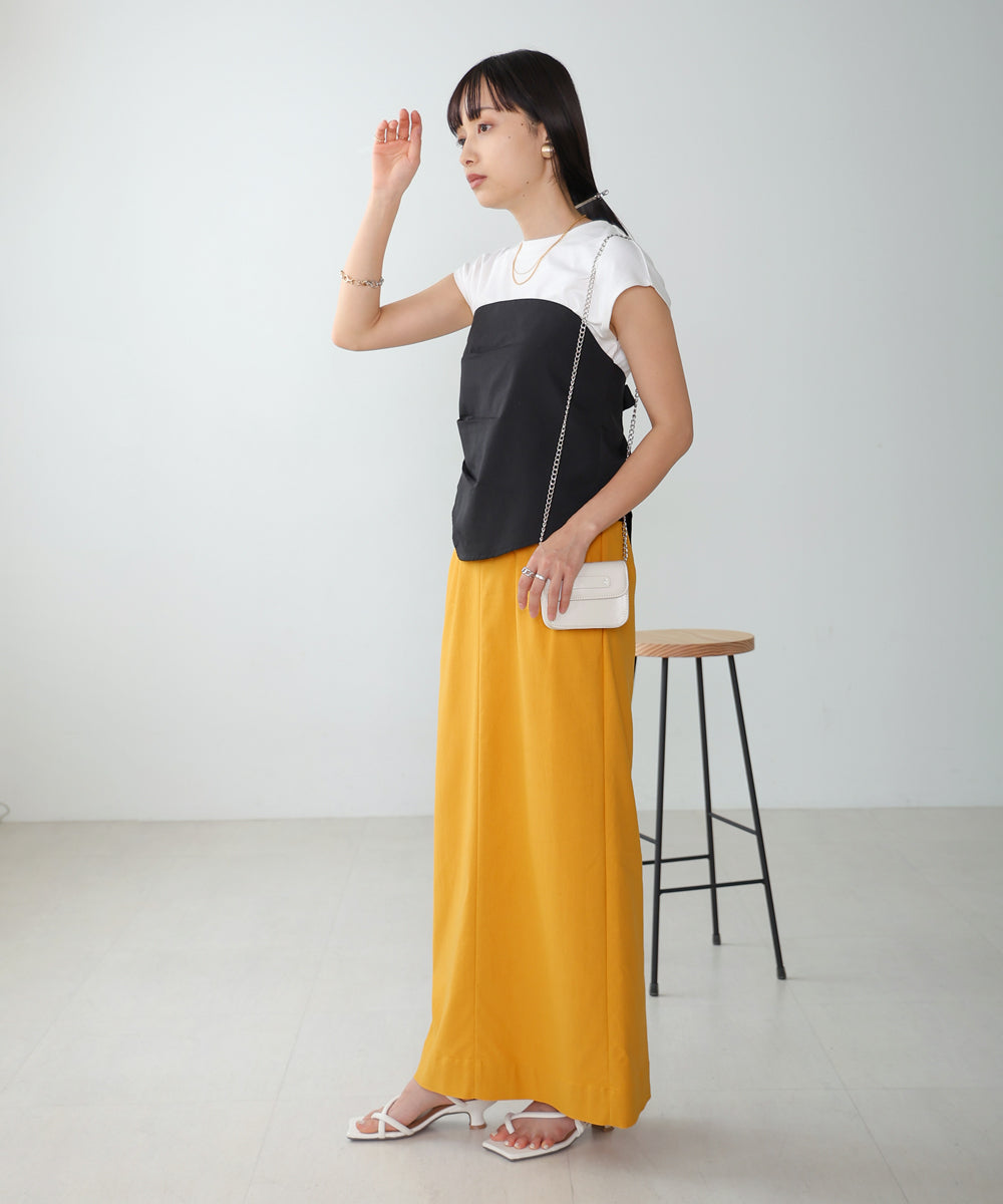 レイヤード風ビスチェカットソー