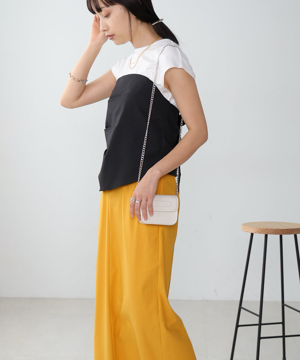 レイヤード風ビスチェカットソー