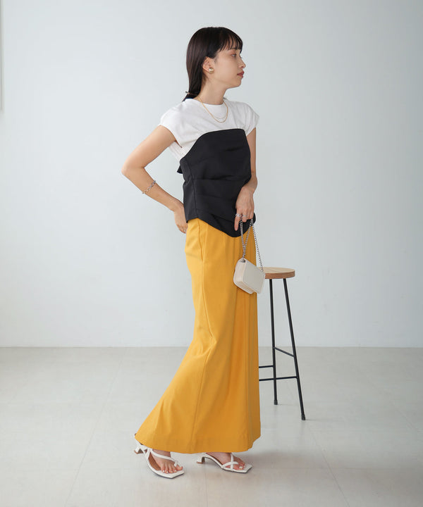 レイヤード風ビスチェカットソー