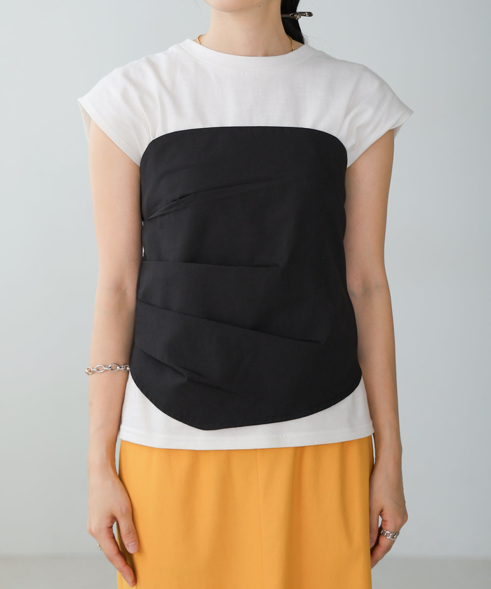 レイヤード風ビスチェカットソー