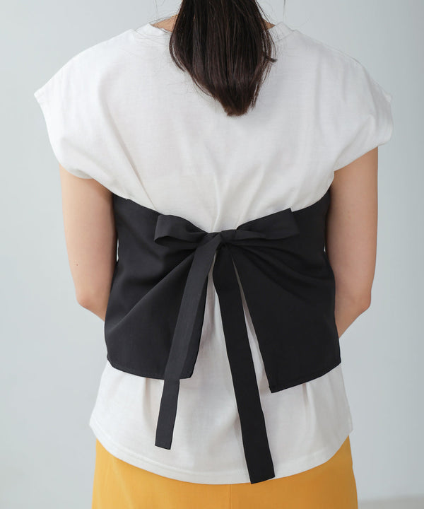 レイヤード風ビスチェカットソー