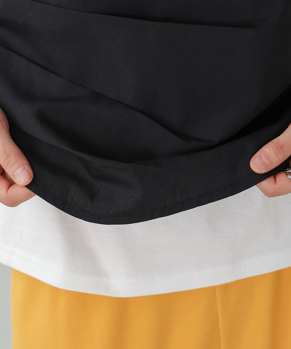 レイヤード風ビスチェカットソー