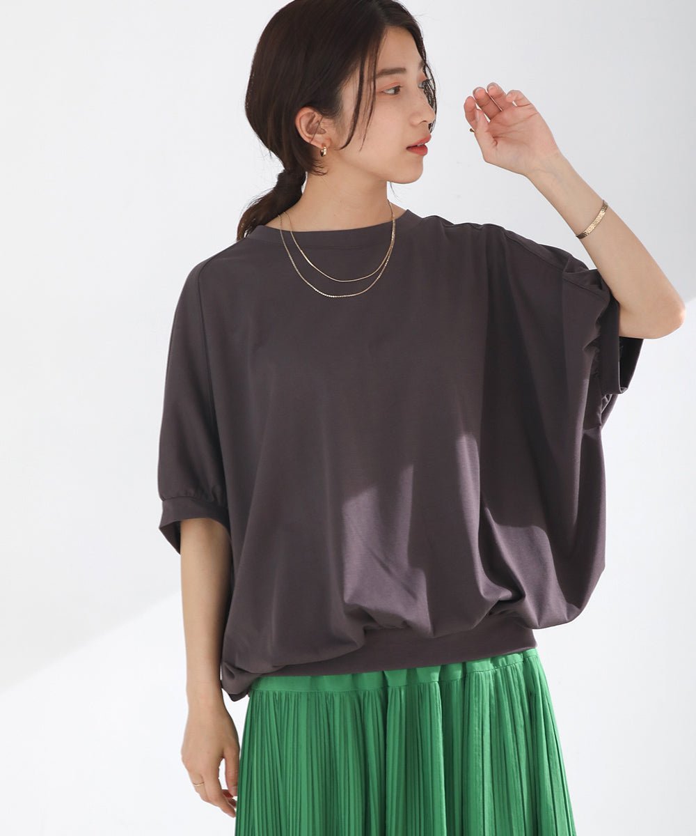 BouJeloud プレーティング天竺ドルマンＴシャツ