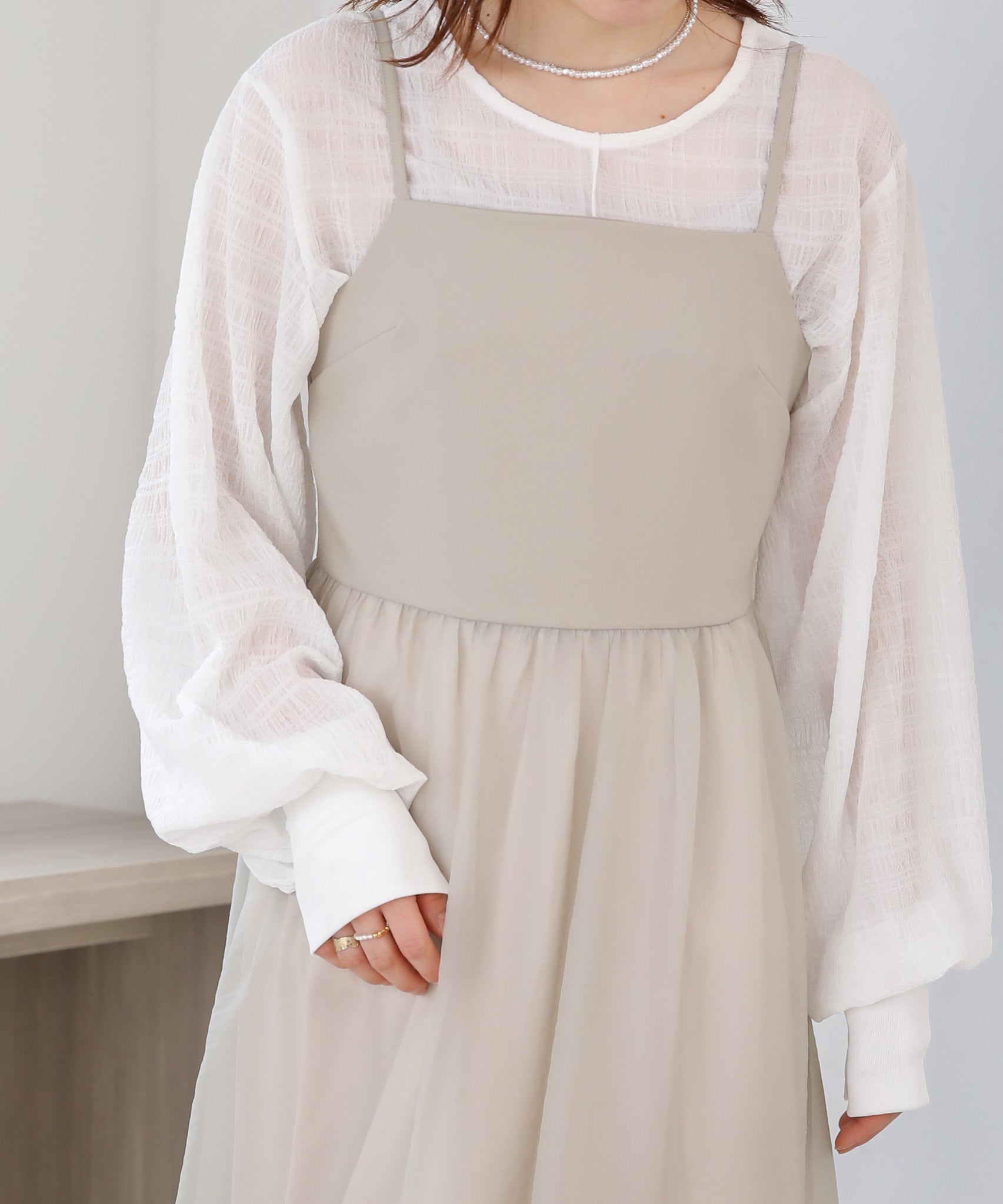 SHEER 2WAY ONEPIECE