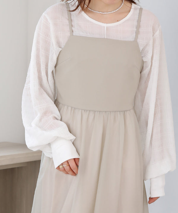 SHEER 2WAY ONEPIECE