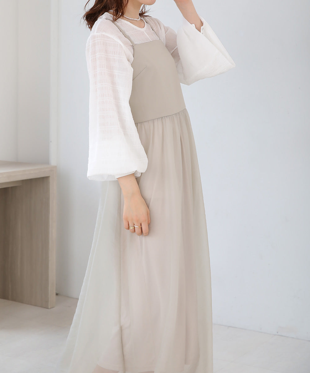 SHEER 2WAY ONEPIECE