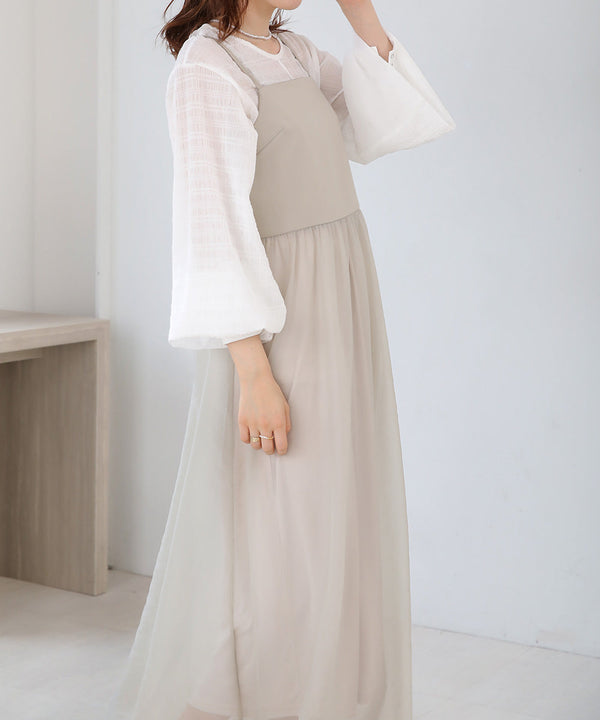 SHEER 2WAY ONEPIECE