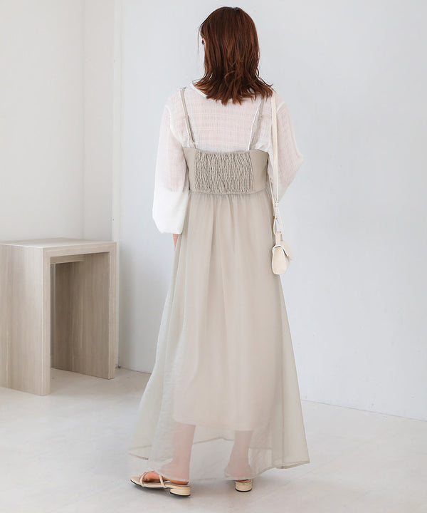 SHEER 2WAY ONEPIECE