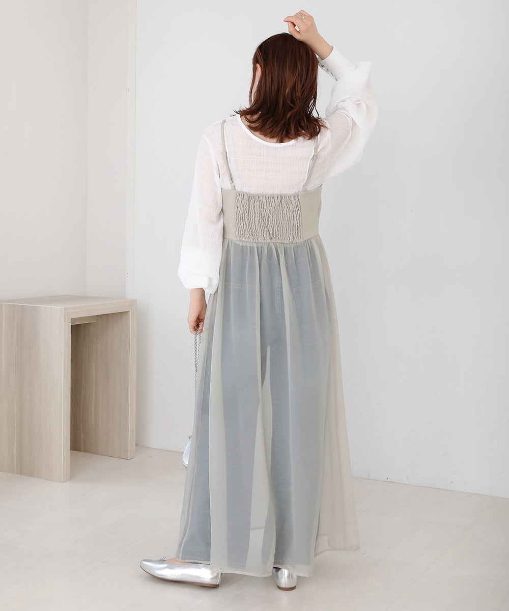 SHEER 2WAY ONEPIECE