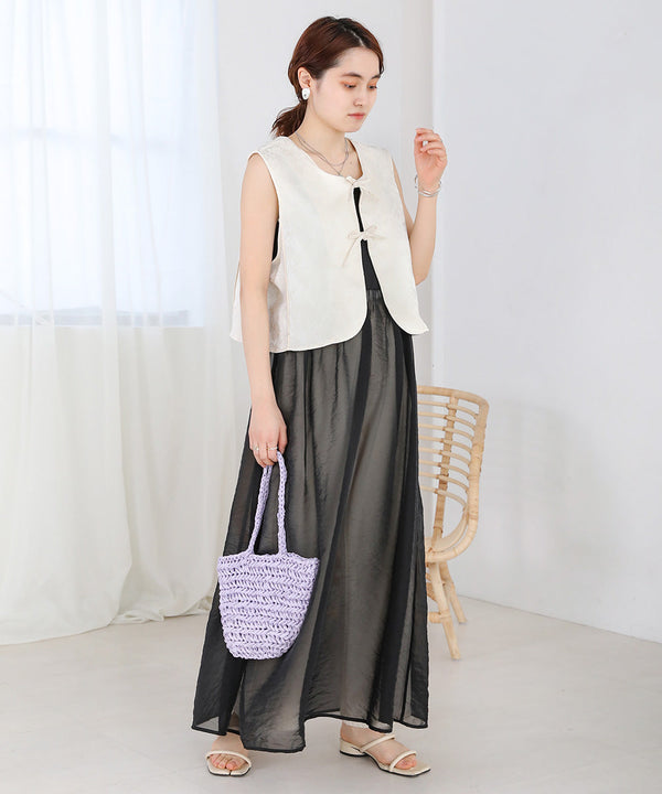SHEER 2WAY ONEPIECE