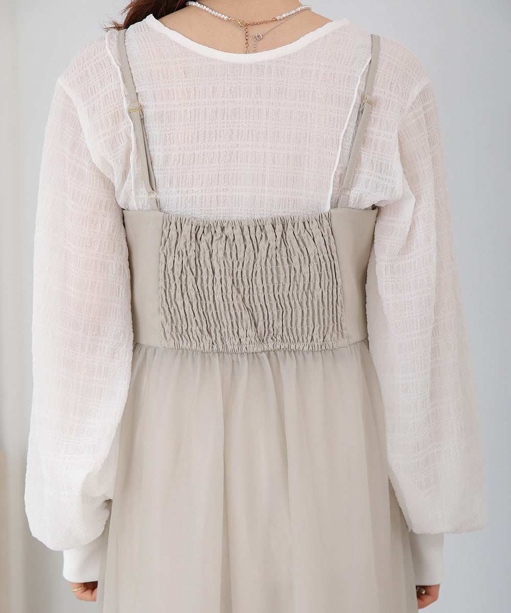 SHEER 2WAY ONEPIECE