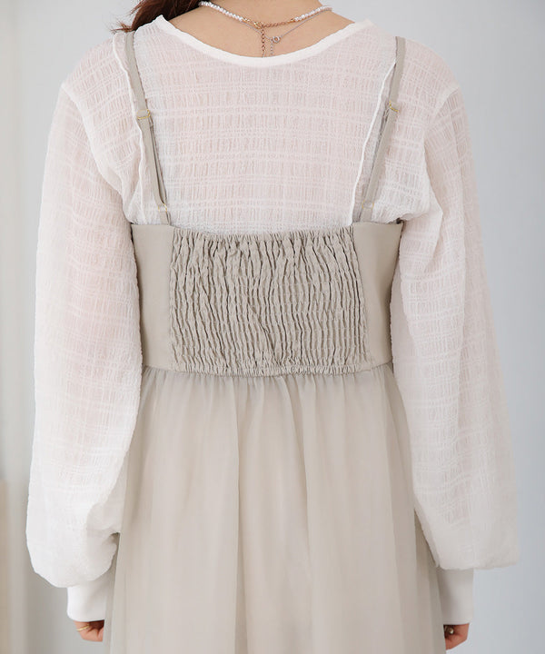 SHEER 2WAY ONEPIECE