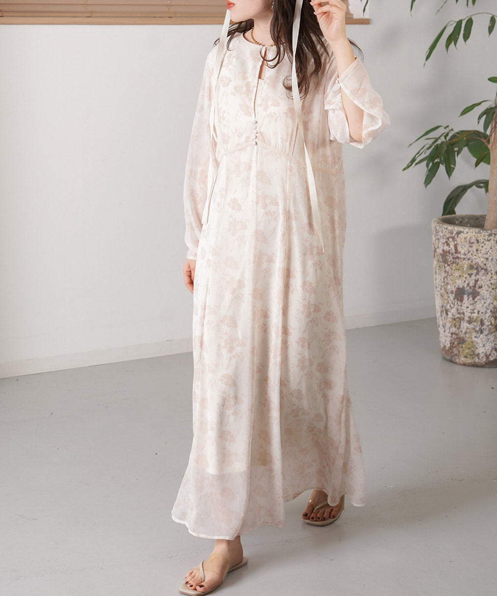 シアーフラワー2WAYワンピース