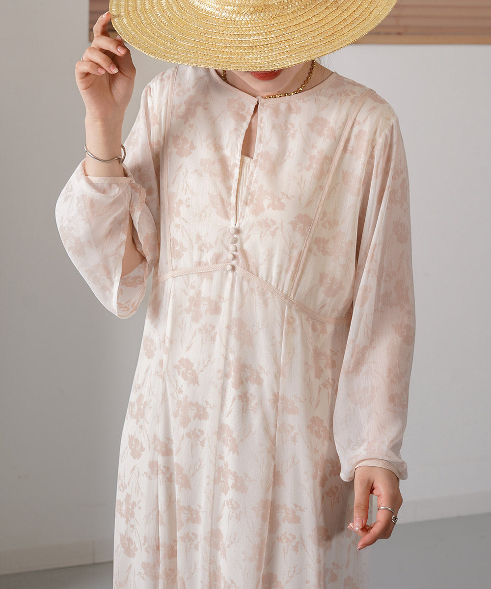 シアーフラワー2WAYワンピース