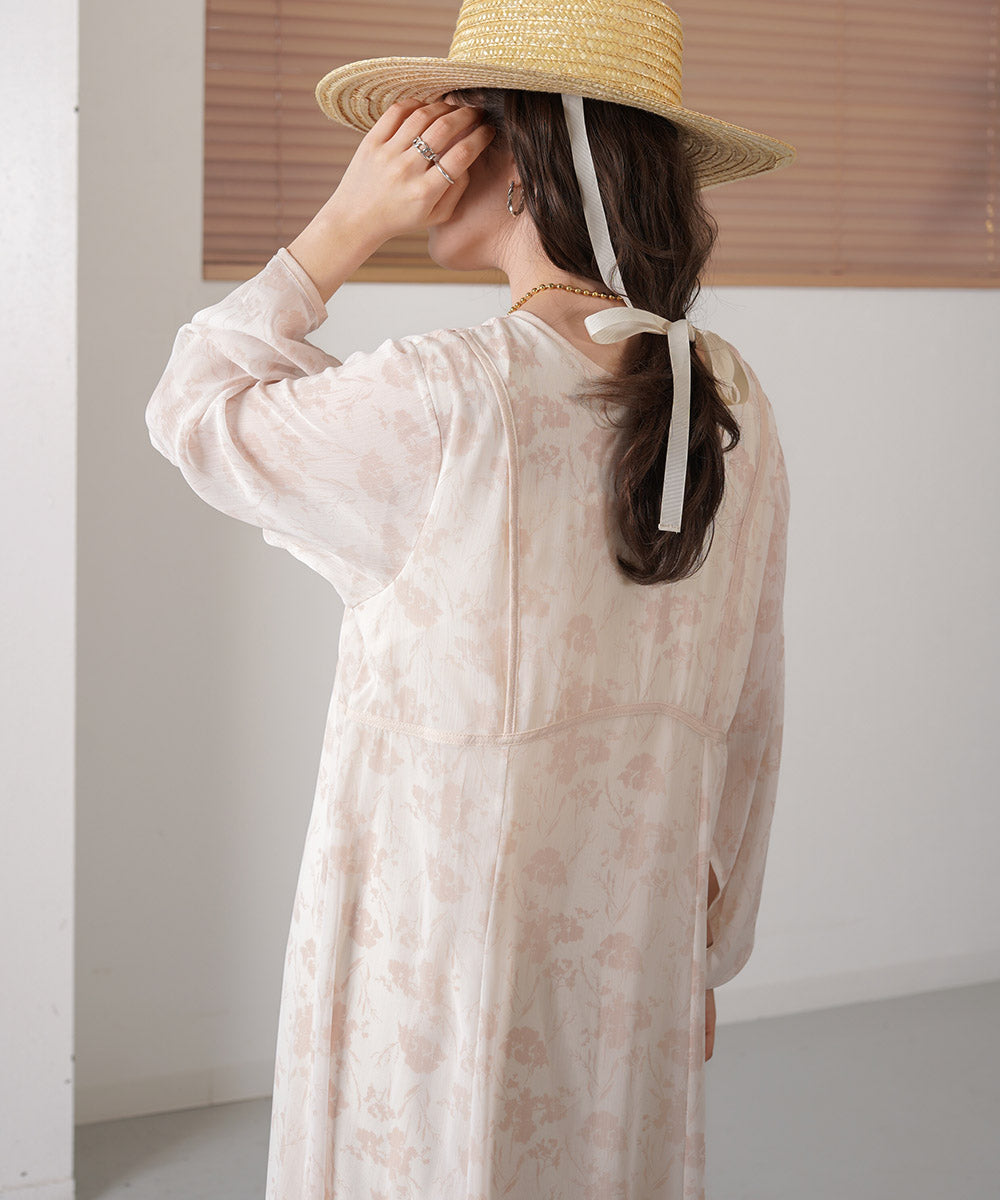 シアーフラワー2WAYワンピース