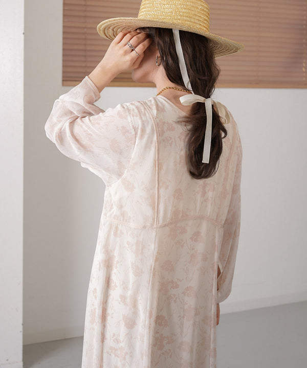 シアーフラワー2WAYワンピース