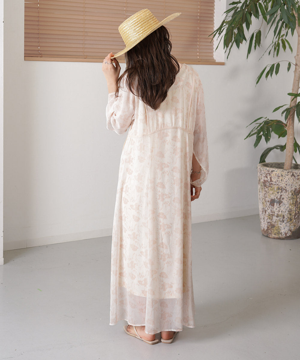 シアーフラワー2WAYワンピース