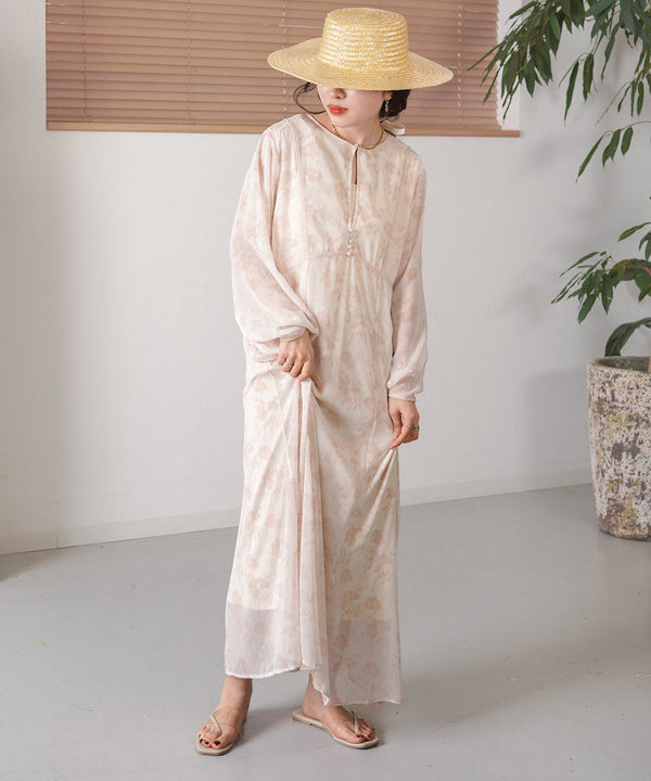 シアーフラワー2WAYワンピース