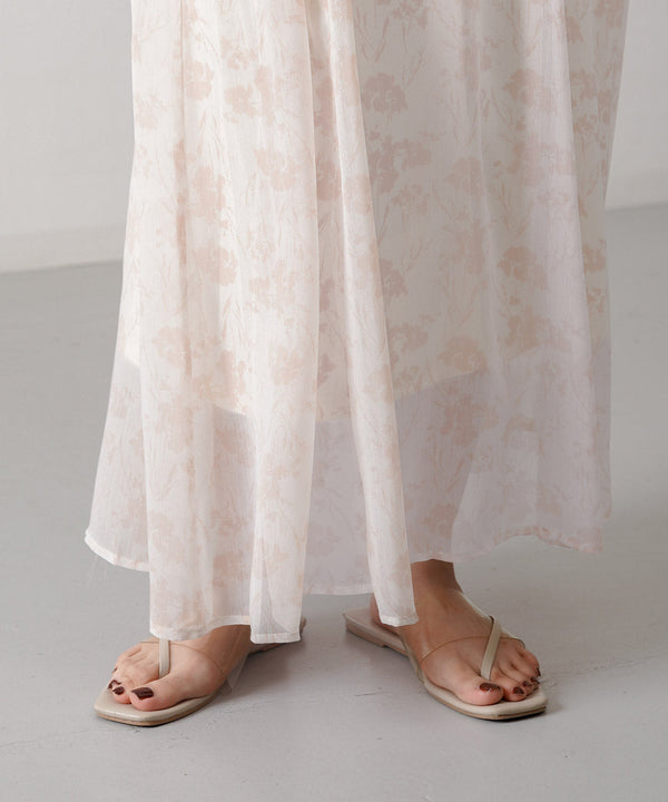 シアーフラワー2WAYワンピース