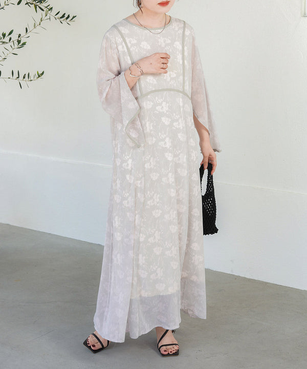 シアーフラワー2WAYワンピース