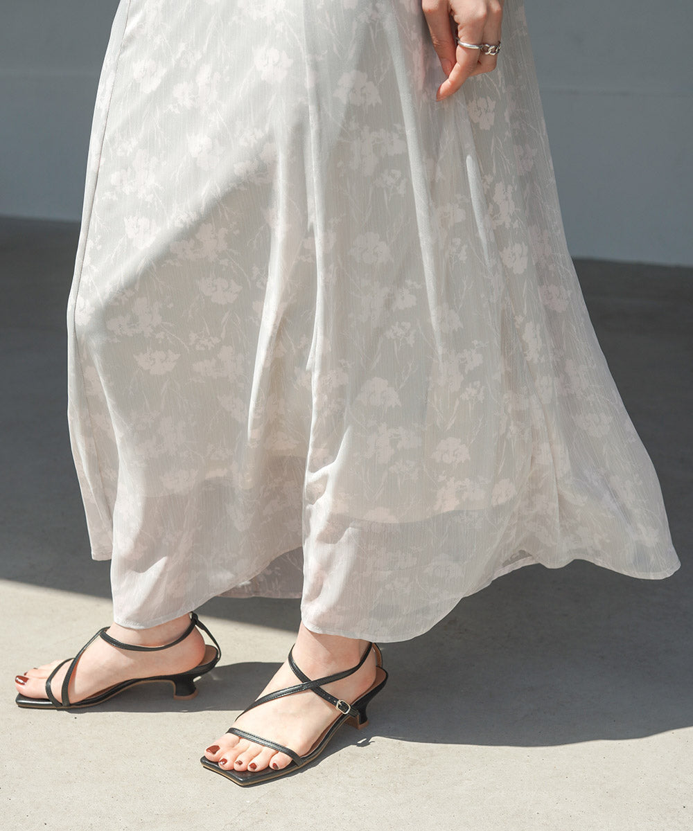 シアーフラワー2WAYワンピース