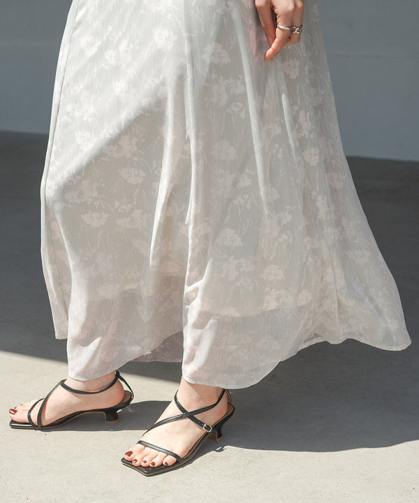 シアーフラワー2WAYワンピース