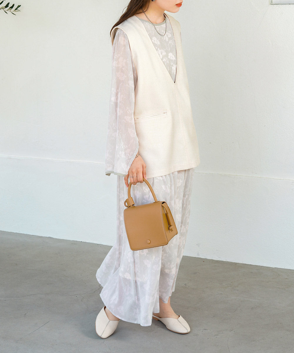 シアーフラワー2WAYワンピース