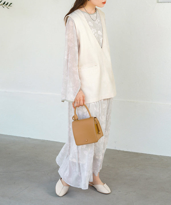 シアーフラワー2WAYワンピース