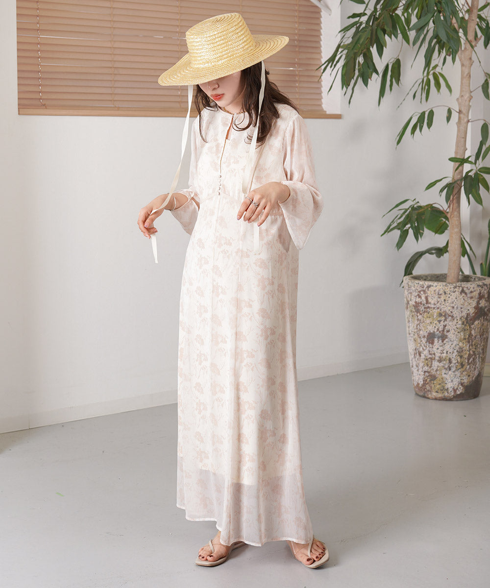 シアーフラワー2WAYワンピース