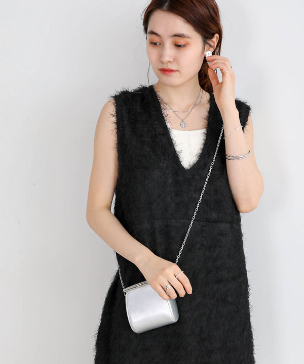 SHEER SHAGGY VEST