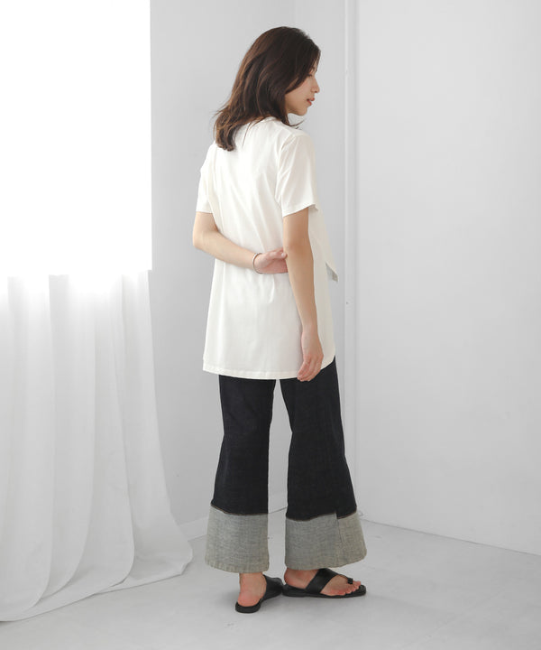 発泡ロゴプリントＴシャツ