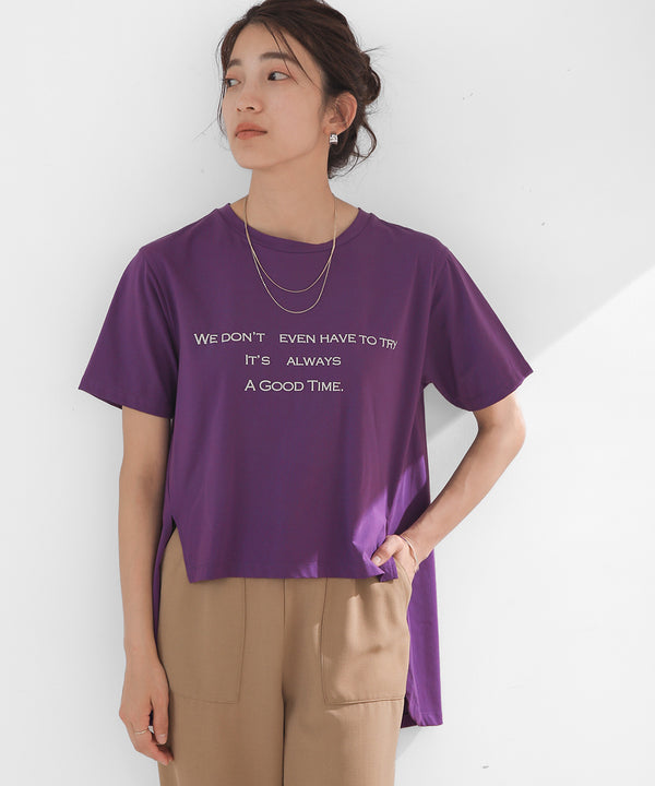 発泡ロゴプリントＴシャツ