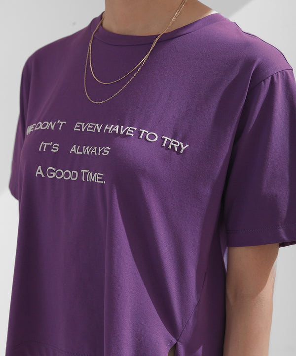 発泡ロゴプリントＴシャツ