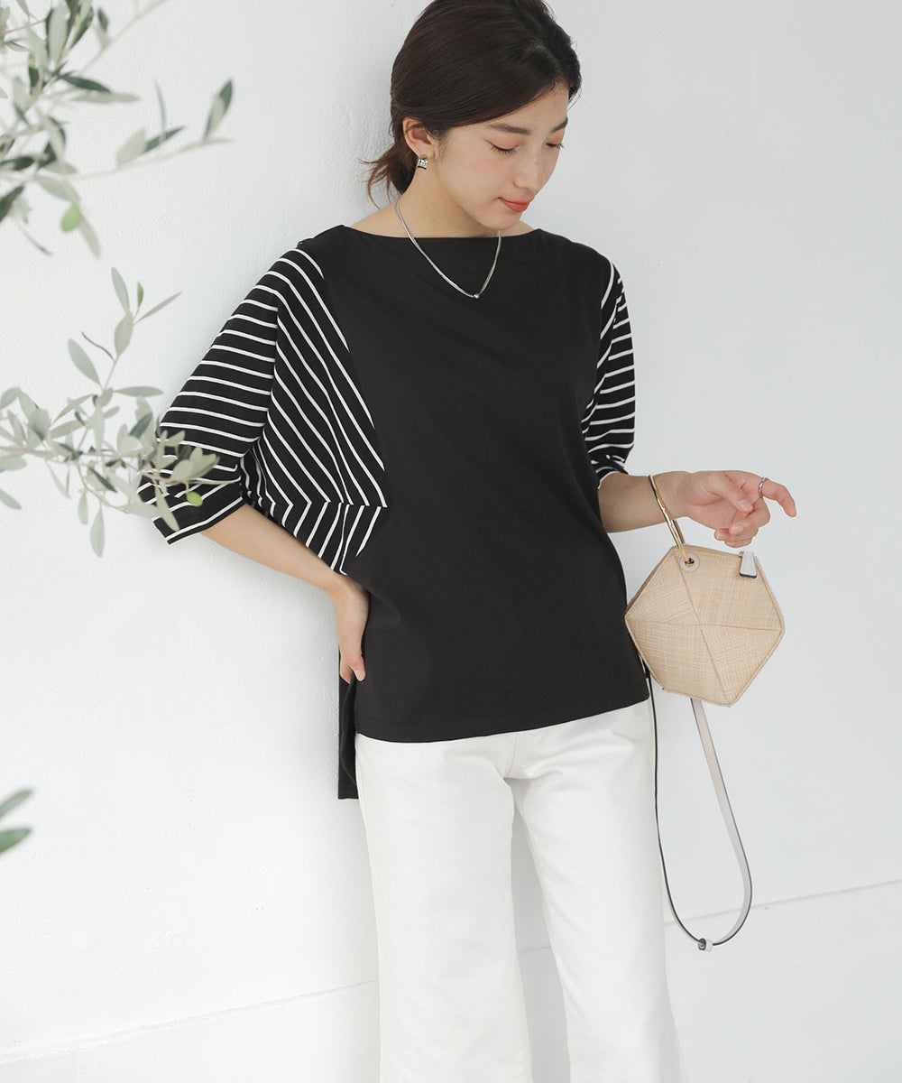 BouJeloud 細見えカットドルマントップス