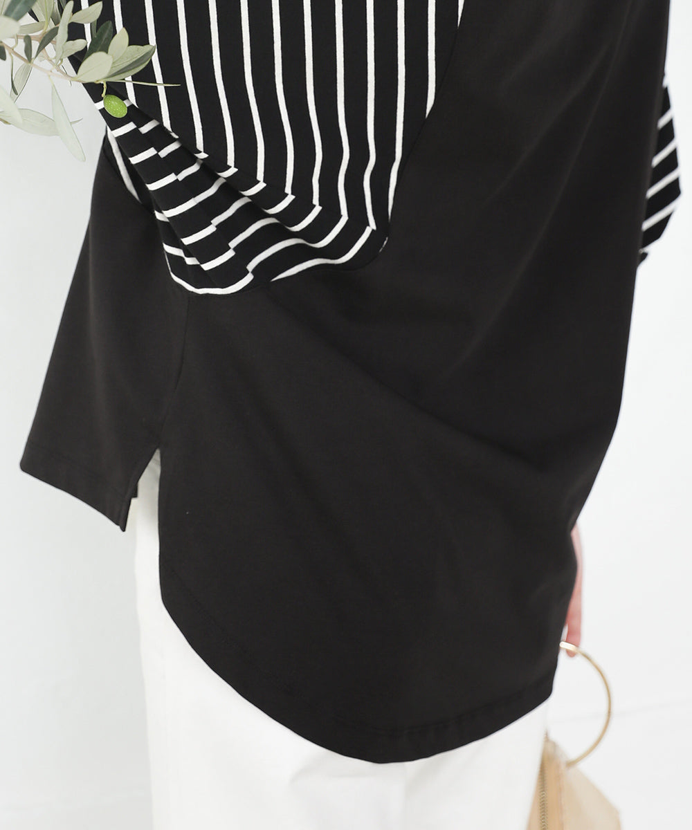 BouJeloud 細見えカットドルマントップス