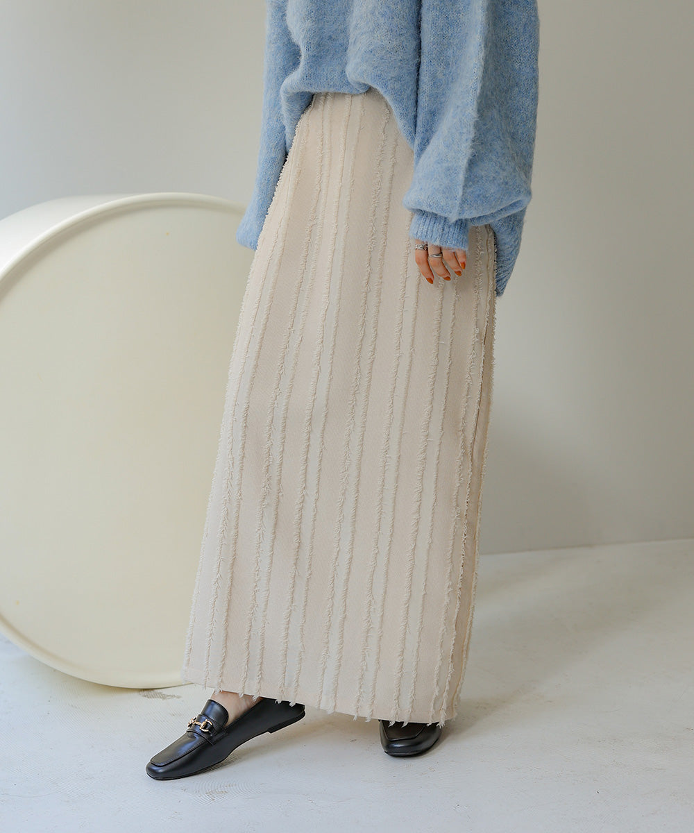 Bab シャギーＩラインスカート