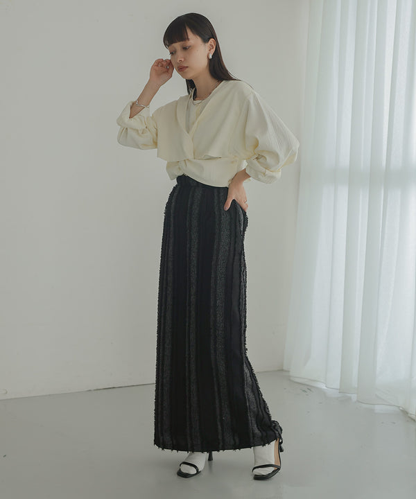 Bab シャギーＩラインスカート