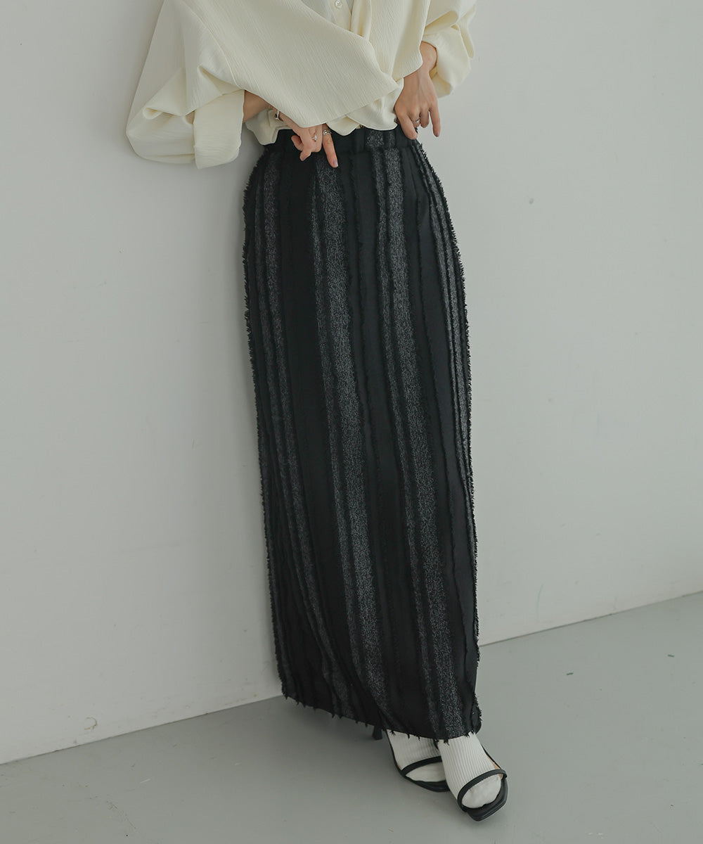 Bab シャギーＩラインスカート
