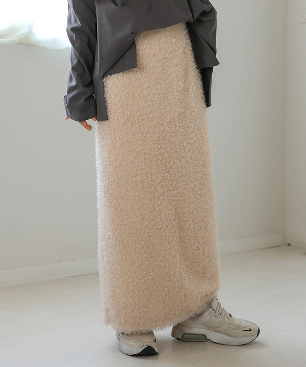 TWIRL FUR I-LINE SKIRT