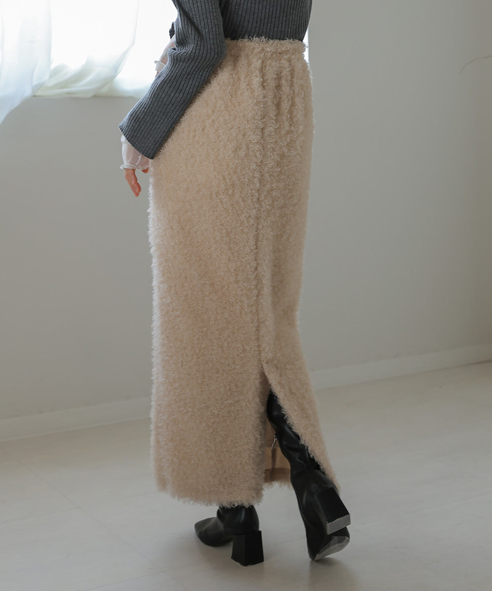 TWIRL FUR I-LINE SKIRT