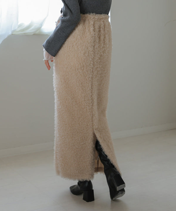 TWIRL FUR I-LINE SKIRT